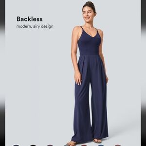 NWT - Halara Breezeful Jumpsuit - Patriot Blue - Medium